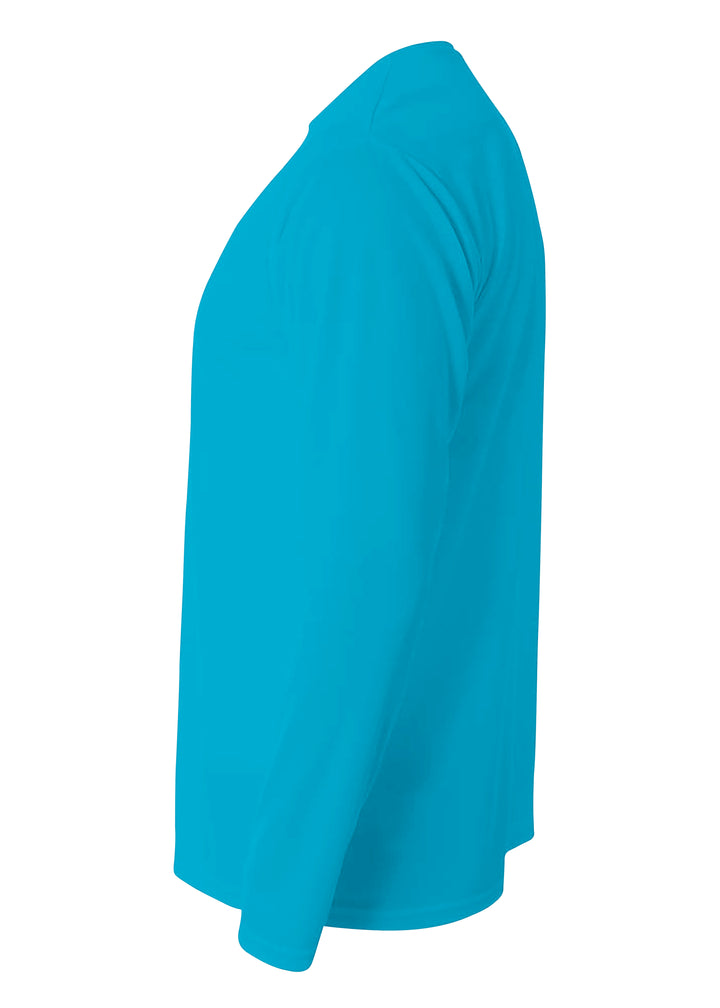 A4 Mens Long Sleeve Birds-Eye Mesh Crew A4
