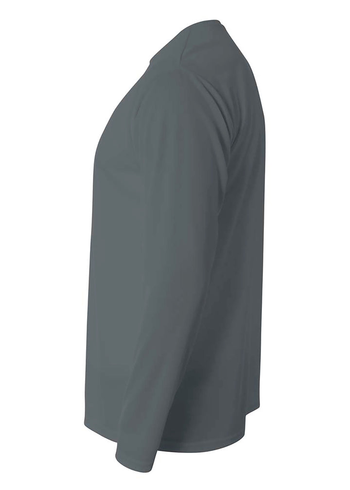 A4 Mens Long Sleeve Birds-Eye Mesh Crew A4