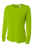 A4 Women's Long Sleeve Cooling Performance Crew