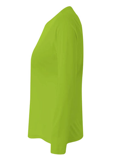 A4 Women's Long Sleeve Cooling Performance Crew