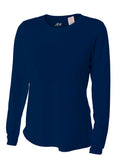 A4 Women's Long Sleeve Cooling Performance Crew