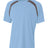 A4 Mens Spartan Short Sleeve Color Block Crew A4