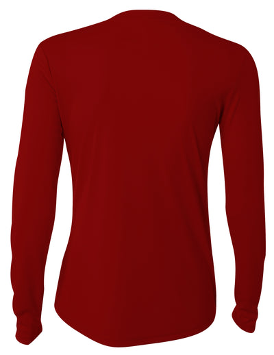 A4 Women's Long Sleeve Cooling Performance Crew