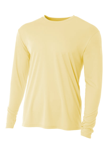 A4 Men's Cooling Performance Long Sleeve Crew 1 of 2 A4
