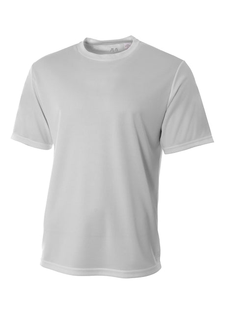 A4 Mens Short Sleeve Birds-Eye Mesh Crew A4