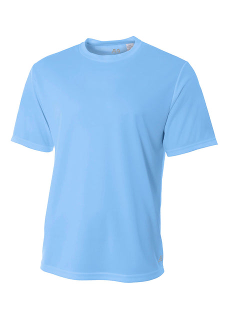 A4 Mens Short Sleeve Birds-Eye Mesh Crew A4