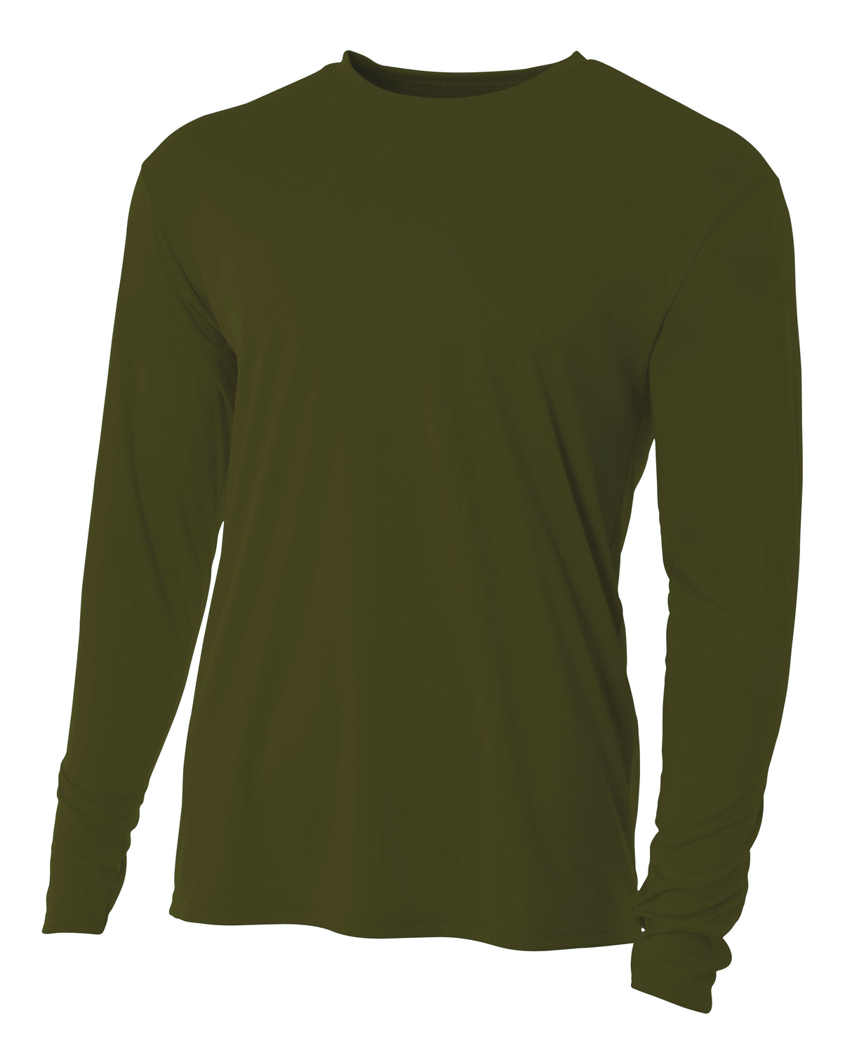A4 Men's Cooling Performance Long Sleeve Crew 1 of 2 A4
