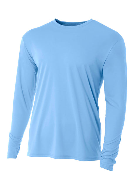 A4 Men's Cooling Performance Long Sleeve Crew 1 of 2 A4