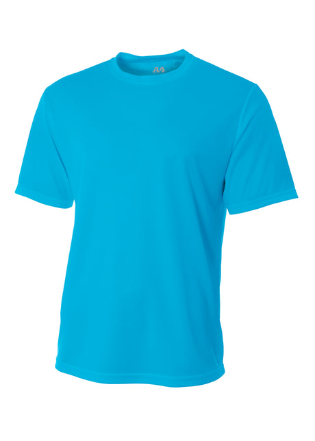 A4 Mens Short Sleeve Birds-Eye Mesh Crew A4