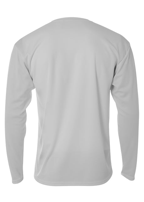 A4 Mens Long Sleeve Birds-Eye Mesh Crew A4