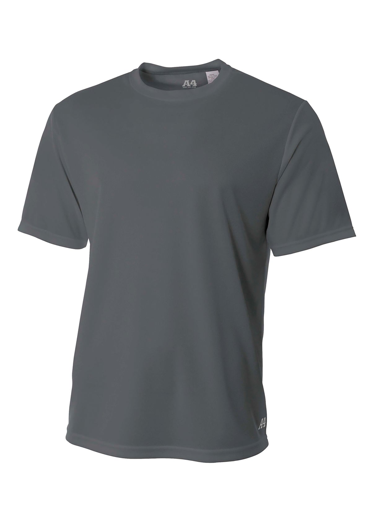 A4 Mens Short Sleeve Birds-Eye Mesh Crew A4
