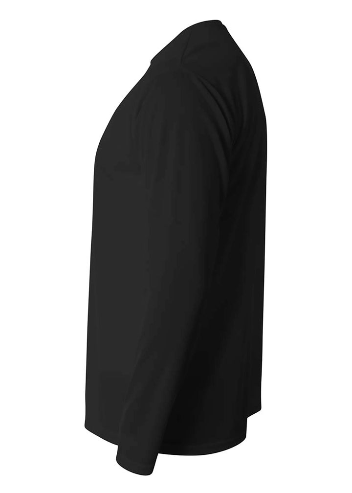 A4 Mens Long Sleeve Birds-Eye Mesh Crew A4