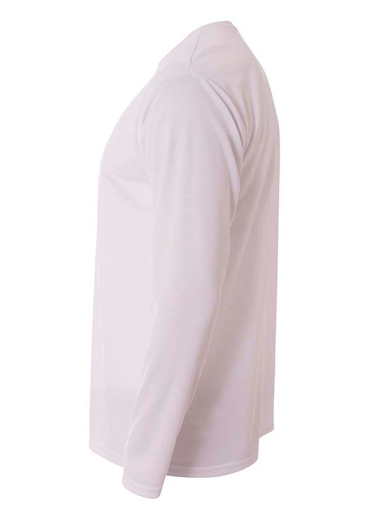 A4 Mens Long Sleeve Birds-Eye Mesh Crew A4