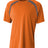 A4 Mens Spartan Short Sleeve Color Block Crew A4