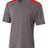 A4 Mens Tourney Heather Short Sleeve Color Block A4