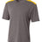 A4 Mens Tourney Heather Short Sleeve Color Block A4