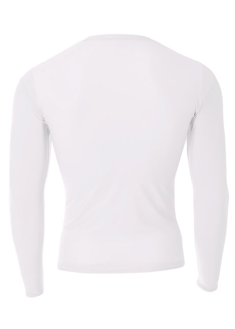A4 Mens Long Sleeve Compression Crew A4