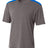 A4 Mens Tourney Heather Short Sleeve Color Block A4