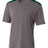 A4 Mens Tourney Heather Short Sleeve Color Block A4