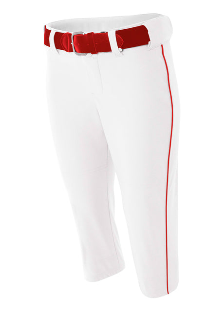 A4 Women's Softball Pants with Piping A4