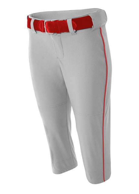 A4 Women's Softball Pants with Piping A4