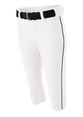 A4 Women's Softball Pants with Piping A4