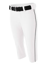 A4 Women's Softball Pants with Piping A4