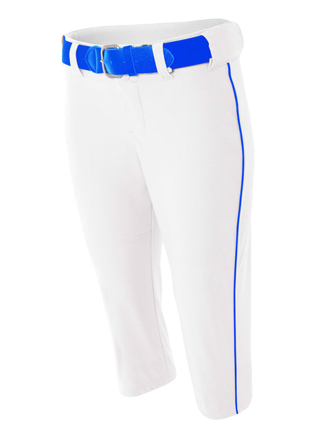 A4 Women's Softball Pants with Piping A4