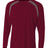 A4 Mens Spartan Long Sleeve Color Block Crew A4