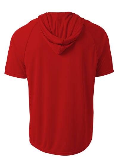 A4 Men's Short Sleeve Hooded Tee