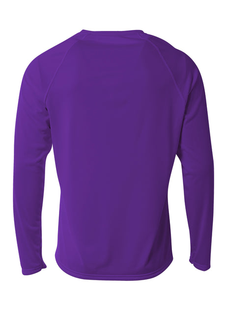 A4 Mens SureColor Long Sleeve Cationic Tee A4