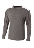 A4 Mens Tourney Heather Long Sleeve Tee A4