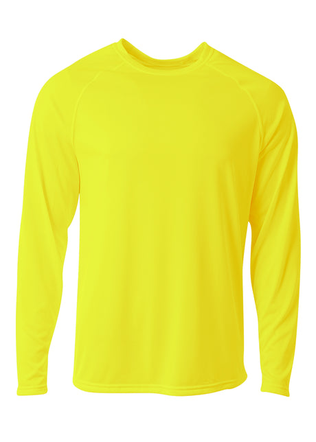 A4 Mens SureColor Long Sleeve Cationic Tee A4