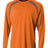A4 Mens Spartan Long Sleeve Color Block Crew A4