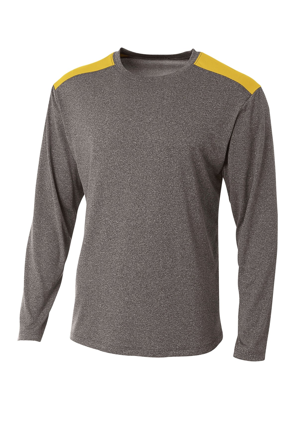 A4 Mens Tourney Heather Long Sleeve Tee A4