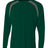 A4 Mens Spartan Long Sleeve Color Block Crew A4