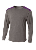 A4 Mens Tourney Heather Long Sleeve Tee A4