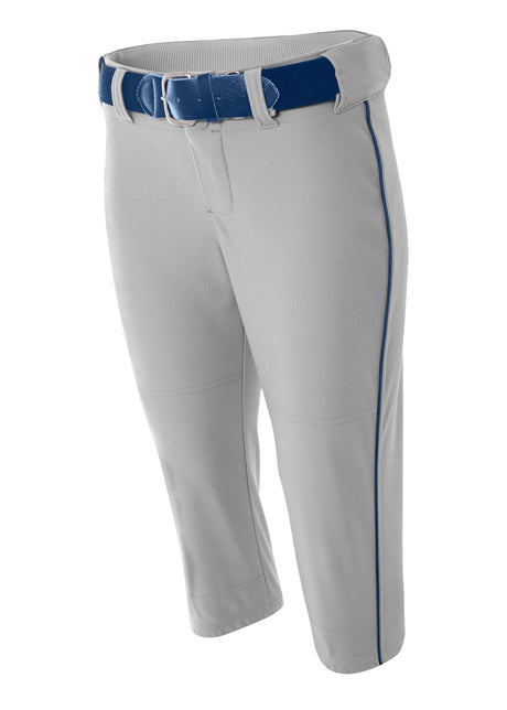 A4 Women's Softball Pants with Piping A4