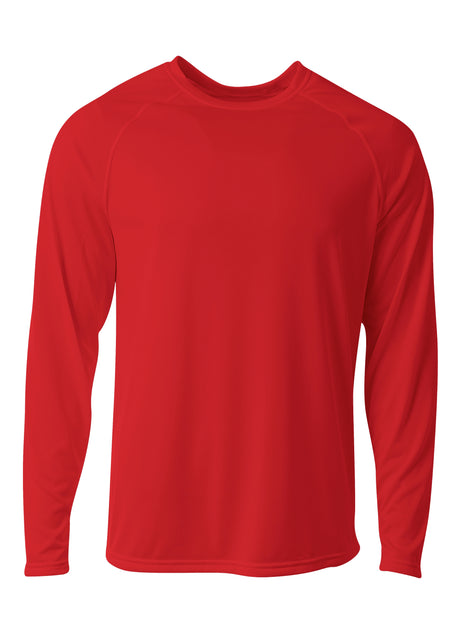 A4 Mens SureColor Long Sleeve Cationic Tee A4