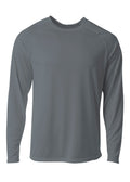 A4 Mens SureColor Long Sleeve Cationic Tee Mens Apparel Shirts & Tops