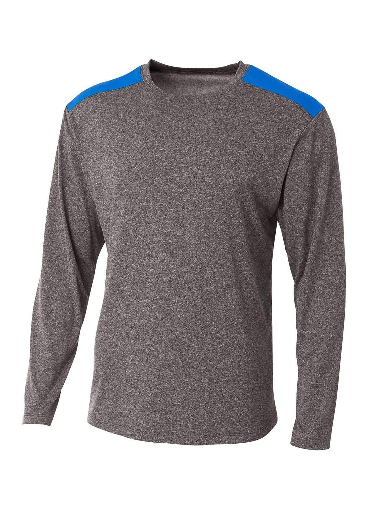 A4 Mens Tourney Heather Long Sleeve Tee A4
