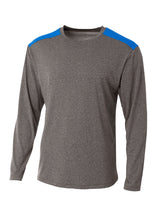 A4 Mens Tourney Heather Long Sleeve Tee A4