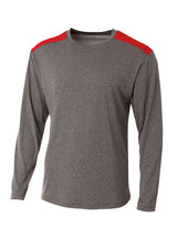 A4 Mens Tourney Heather Long Sleeve Tee A4