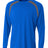 A4 Mens Spartan Long Sleeve Color Block Crew A4