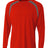 A4 Mens Spartan Long Sleeve Color Block Crew A4