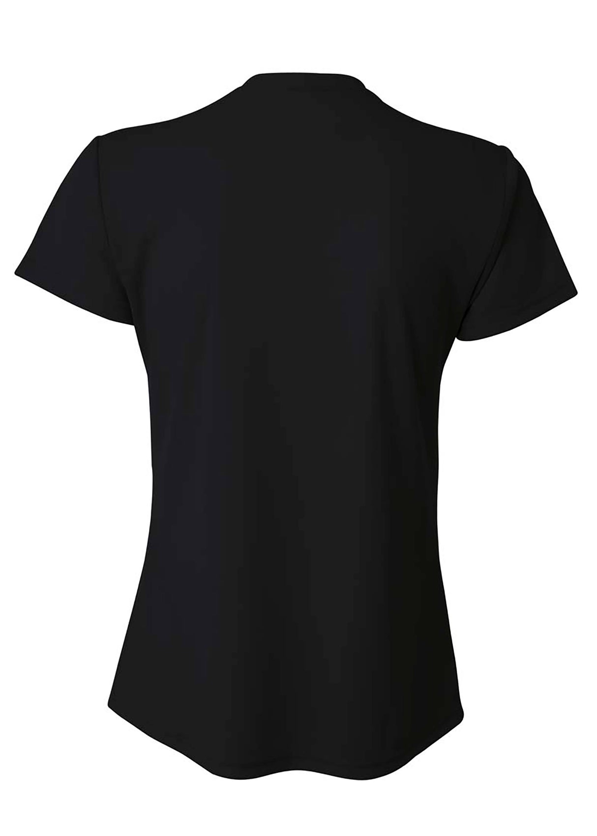 A4 Womens Short Sleeve V-Neck Bird's Eye Mesh Tee A4
