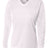 A4 Womens Long Sleeve V-Neck Bird's Eye Mesh Tee A4
