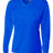 A4 Womens Long Sleeve V-Neck Bird's Eye Mesh Tee A4