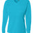 A4 Womens Long Sleeve V-Neck Bird's Eye Mesh Tee A4