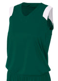 A4 Womens Moisture Management V-Neck Muscle A4